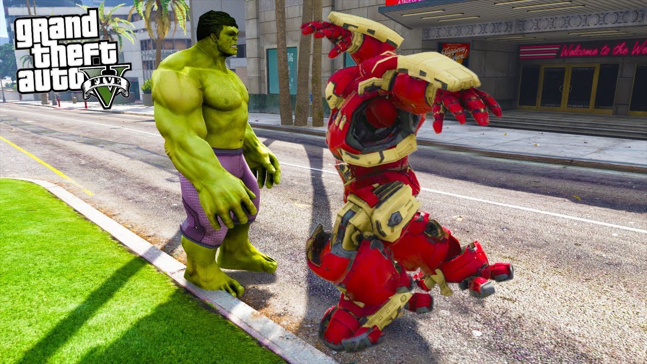 IRON MAN nie miał szans z HULKIEM (GTA na modach) | IRON MAN MOD
