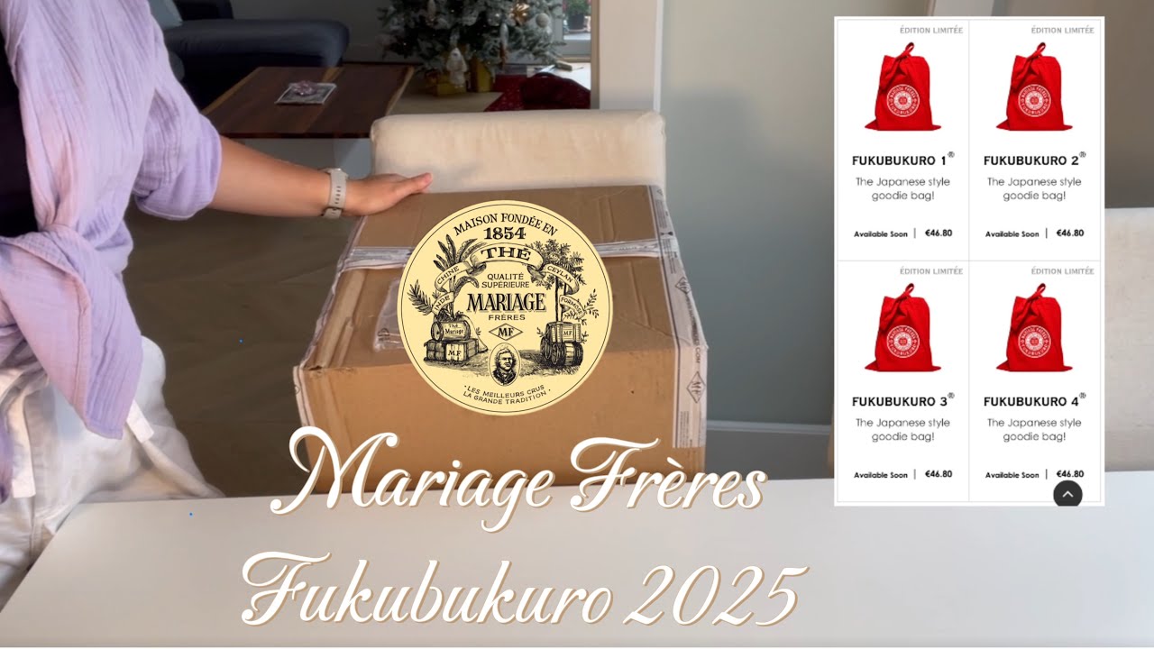 Mariage Frères Fukubukuro 2025 unboxing 📦🛍️フランスバージョンの福袋開封