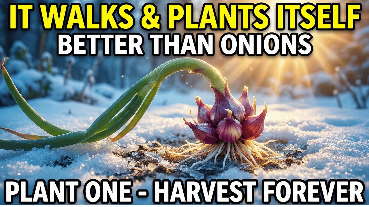 Better Than Onions. The 'Walking' Vegetable That Plants Itself Forever.