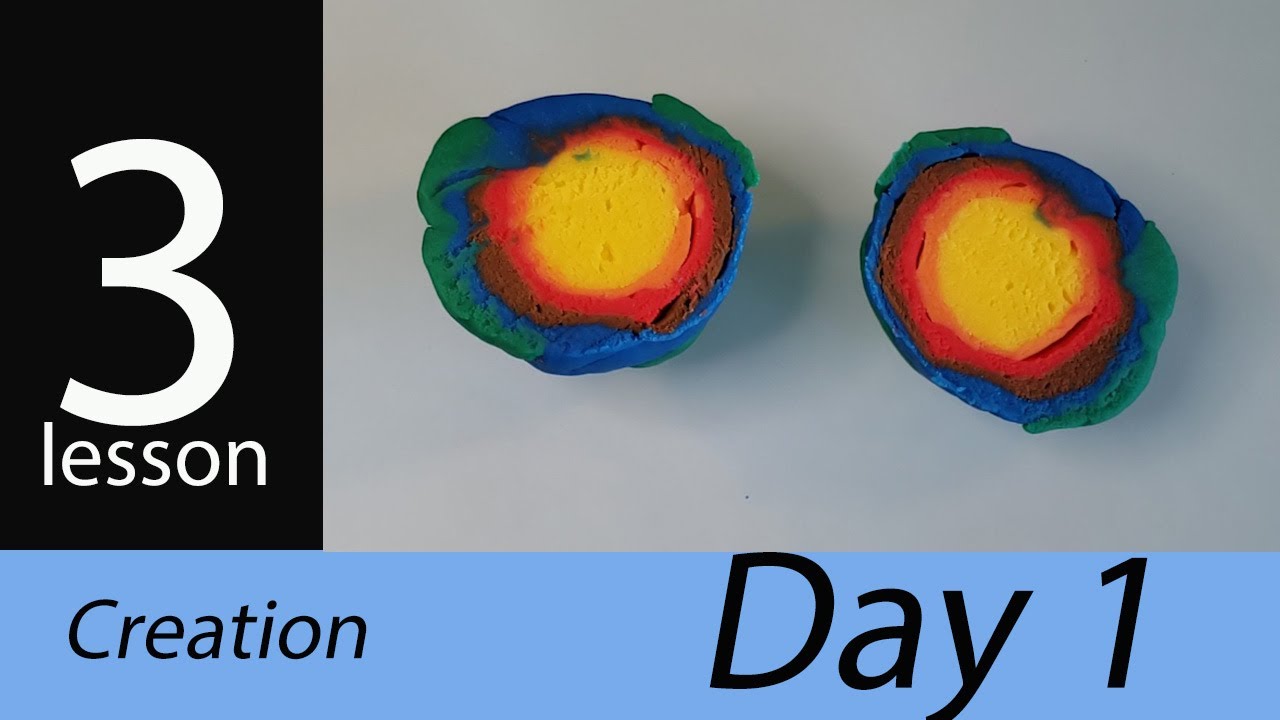 Creation - Day 1 - Earth Bible crafts -Sunday School lessons 🎬 3️⃣