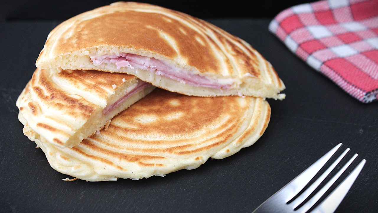 Pancake jambon fromage