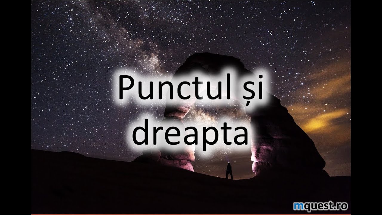 Punct, dreapta, semidreapta, geometrie clasa a V-a