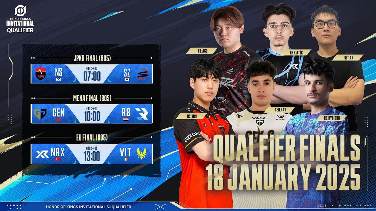 [日本語] 2025 Honor of Kings Invitational S3 JPKR, MENA, EU 予選決勝戦