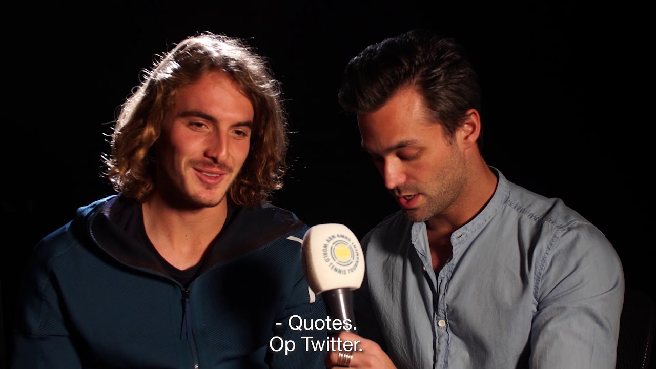 Laughing with Tsitsipas: 