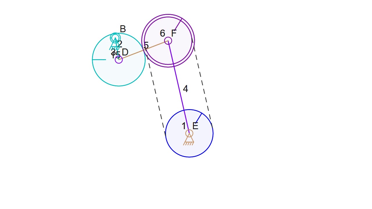 Intermittent Mechanism with Gears and Chains