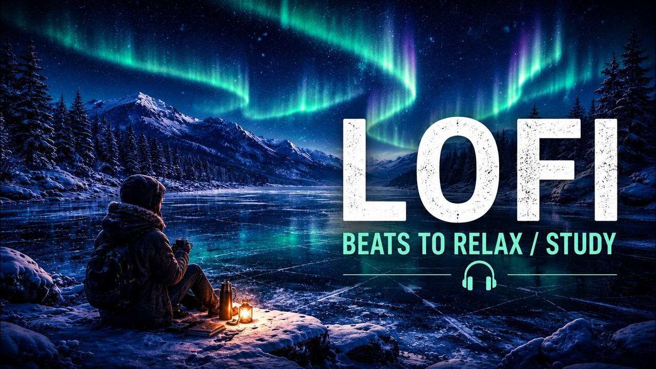 Winter Night Under the Aurora | Lofi Ambient Music