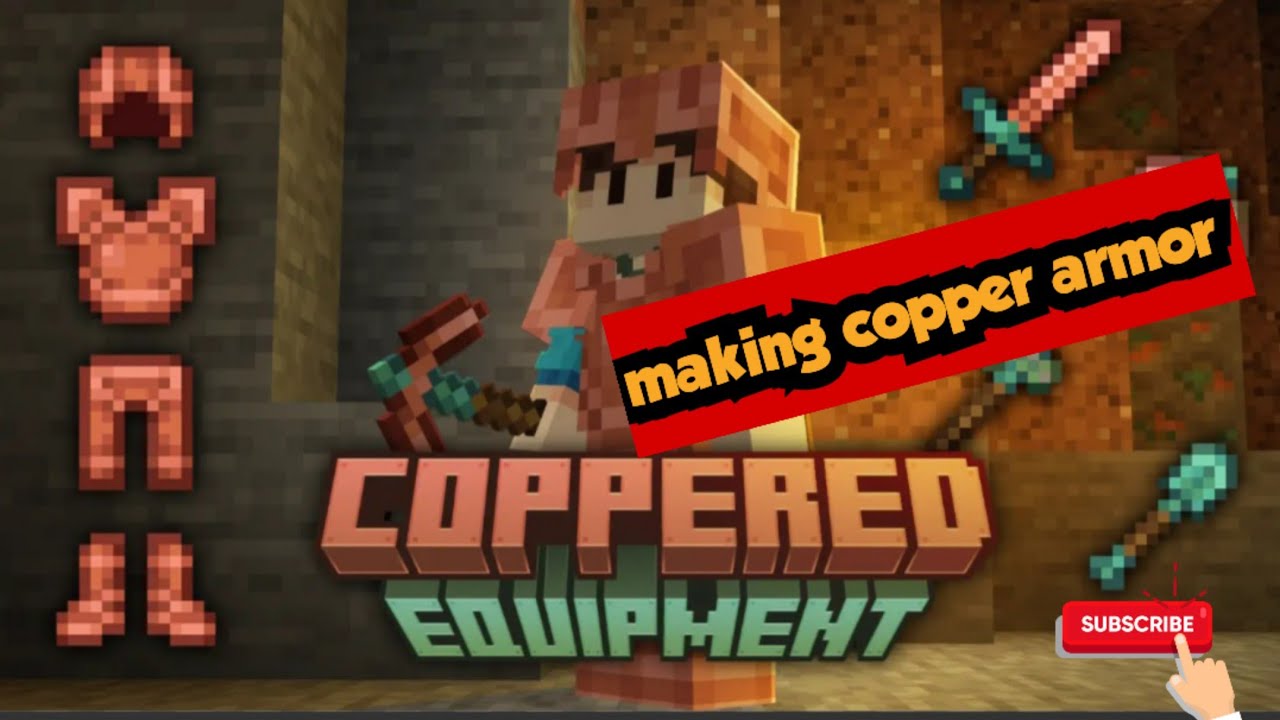 Making Copper Armor In Minecraft..Zyro Playssss..