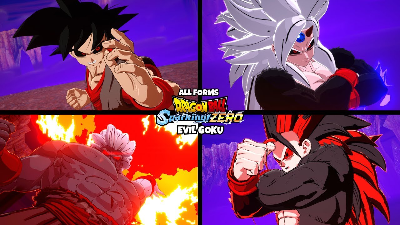 The MOST EPIC Evil Goku All Forms & Transformations in DRAGON BALL Sparking ZERO