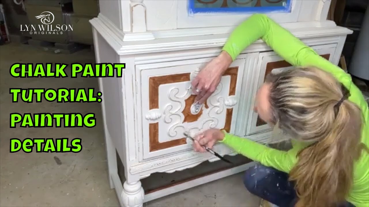 Chalk Paint Tutorial for Beginners: How to Hand Paint Details on your Chalk Painted Furniture