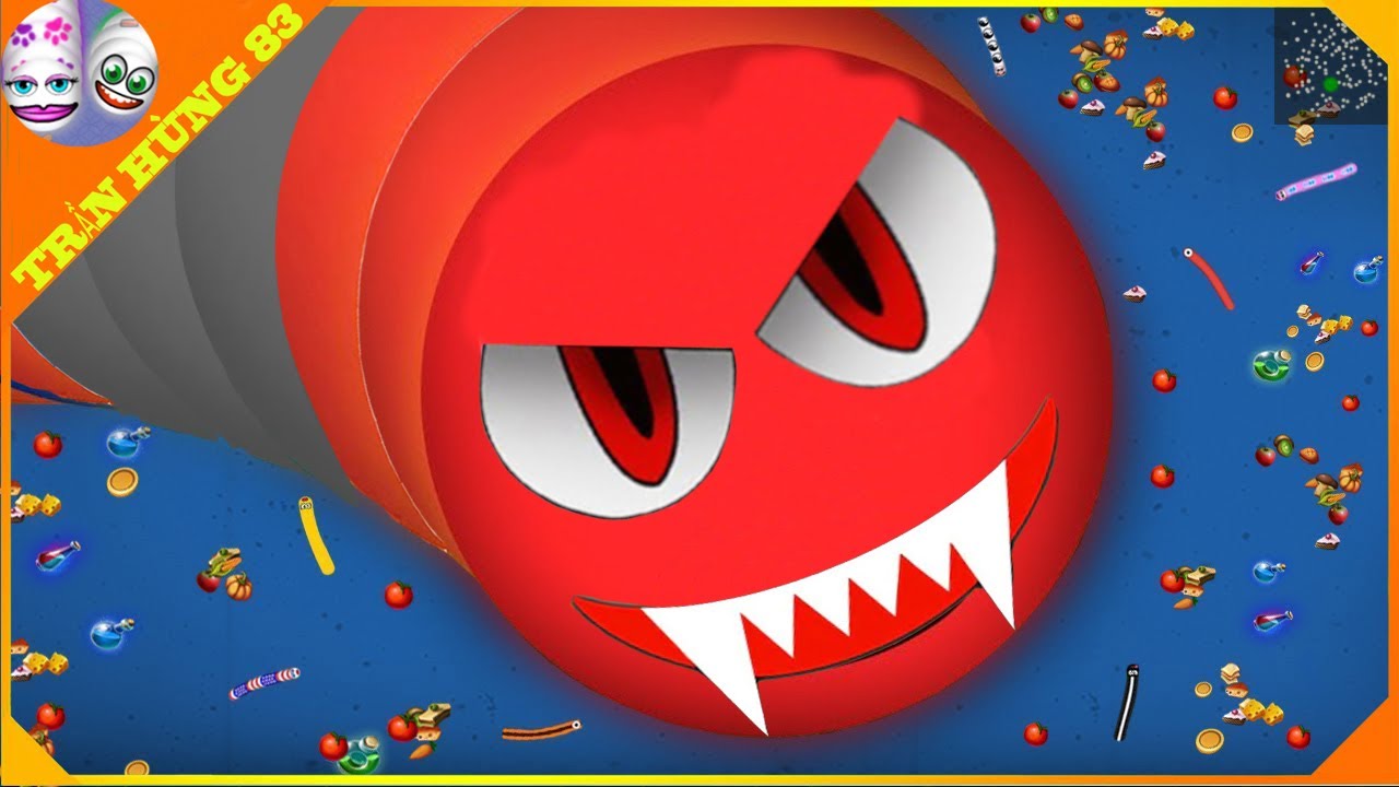 🐍WORMSZONE.IO | GIANT SLITHER SNAKE TOP 01 / Epic Worms Zone Best Gameplay! | Trần Hùng 83