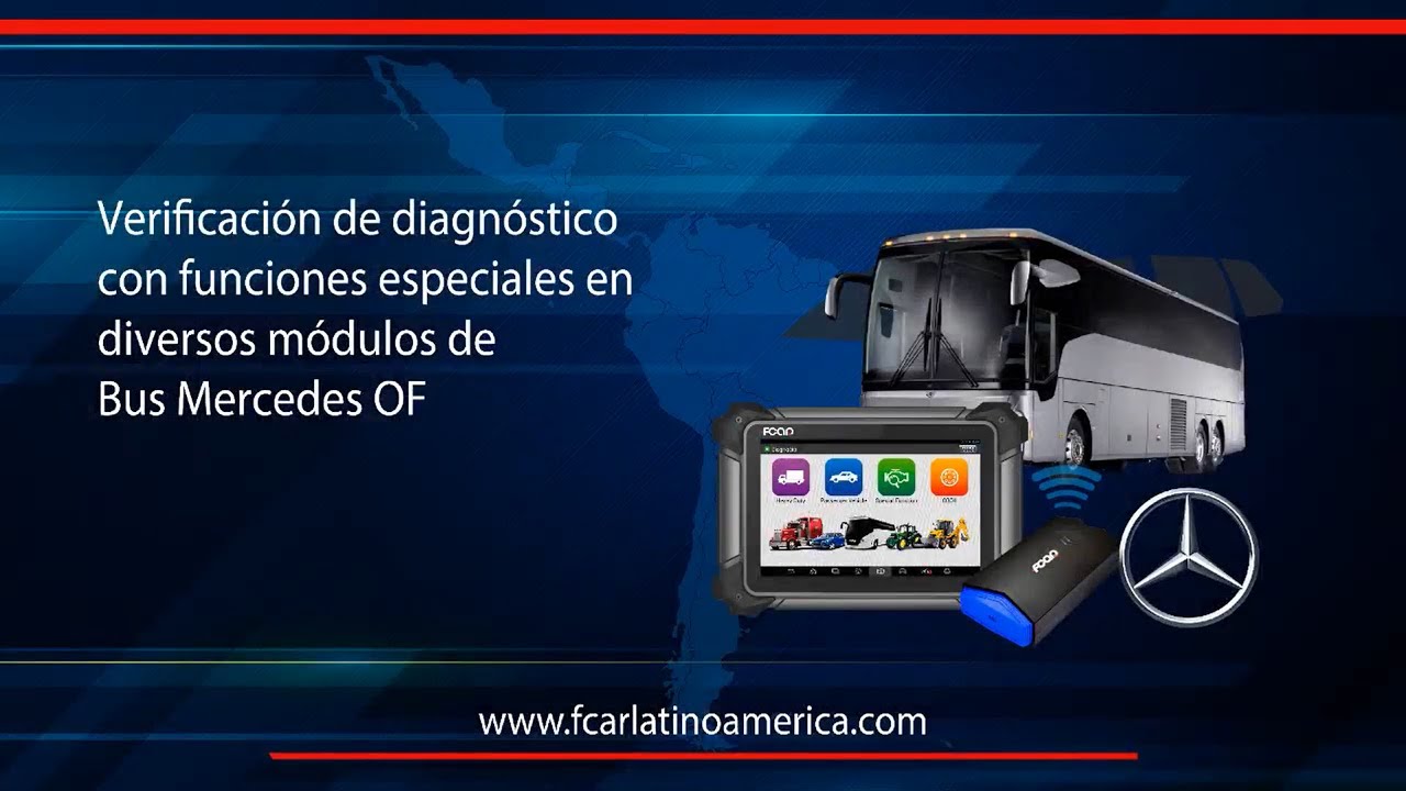 ✅Verificación de diagnóstico con funciones especiales en diversos módulos de Bus Mercedes OF.〽️