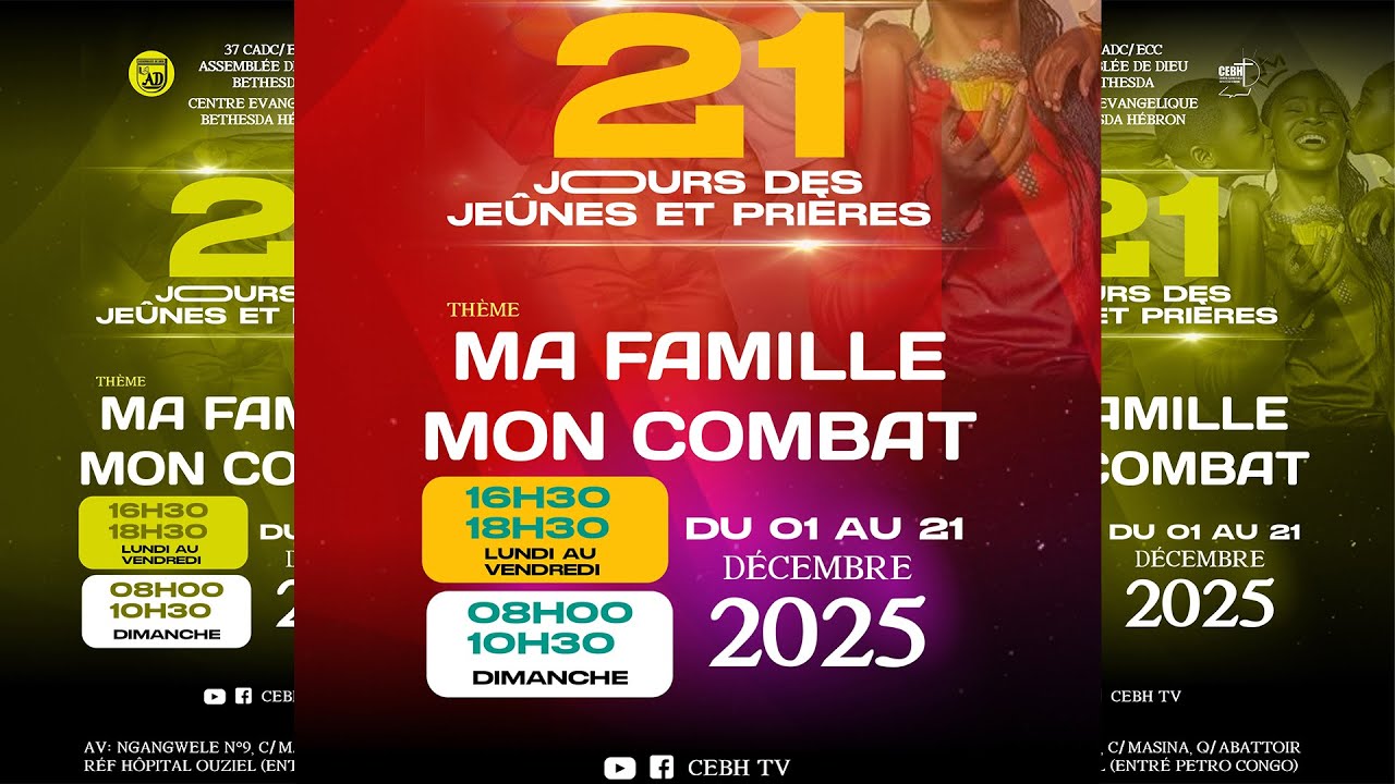 CULTE DOMINICAL MA FAMILLE MON COMBAT