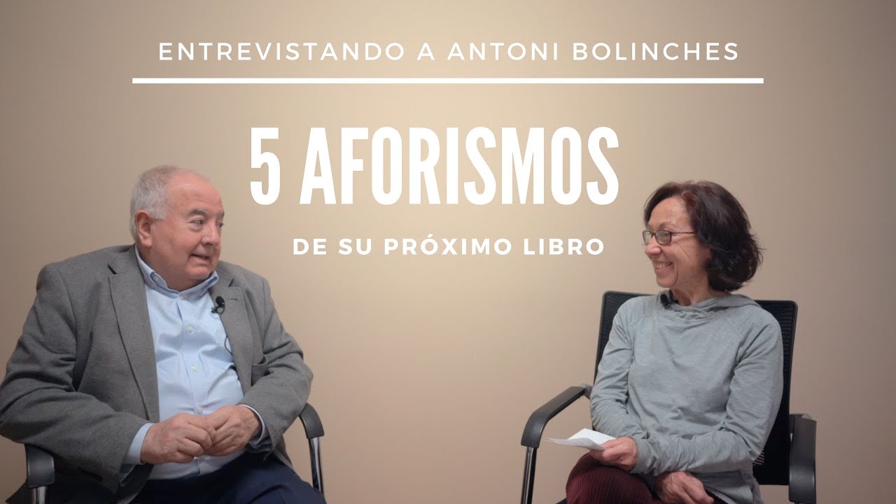 Antoni Bolinches / En primicia 5 aforismos de su próximo libro