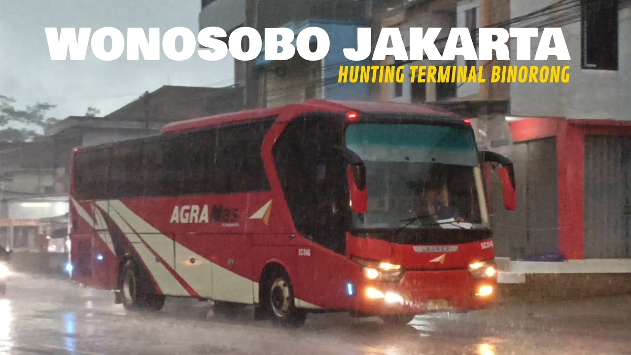 AGRAMAS SC046 WONOSOBO JAKARTA, Konvoi Aka Wisata HUNTING BIS TERMINAL BINORONG HARI INI