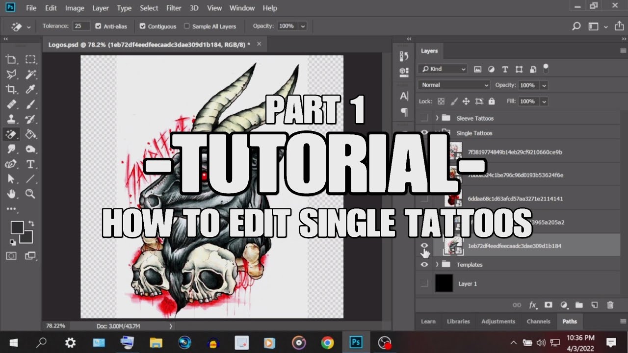 WWE 2K Games Tutorial: How To Edit Single & Sleeve Tattoos Part 1 | Photoshop *Read Description*