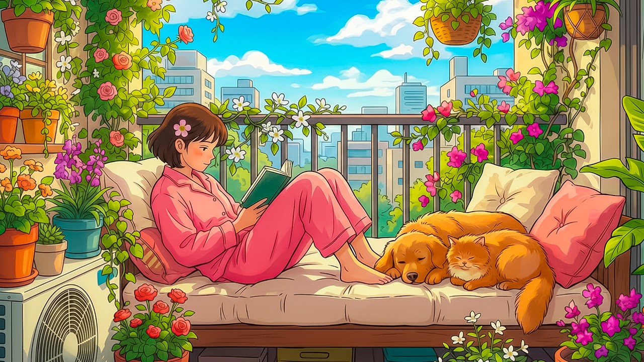 Ghibli Days Highlights | A lazy day cooking Jajangmyeon and watching movies all day ☀️🌿