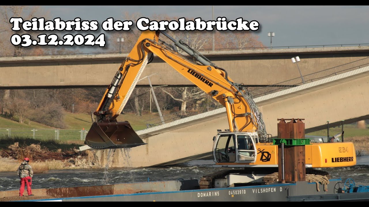 Aktuelles zur Carolabrücke Dresden | Teilabriss Teil 15  (03.12.2024)