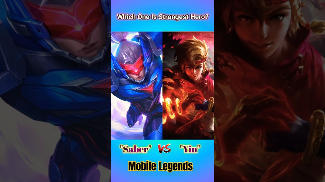 Saber VS Yin 😈 | Counter Hero Mobile Legends | MLBB Heroes #shorts #mlbb #saber #yin #mobilelegends