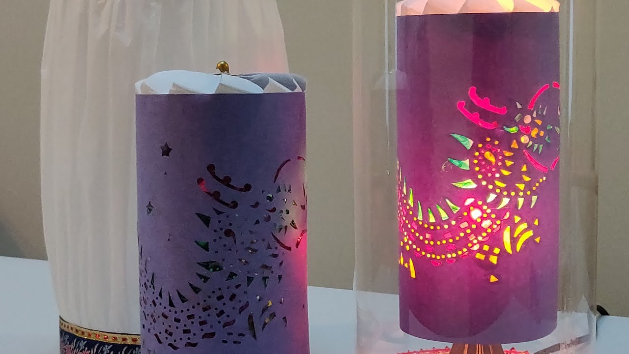 DIY Rotating Lantern /Traditional Chinese Lantern for the Mid-Autumn Festival / DIY彩龍走馬燈 / 自制中秋節彩燈