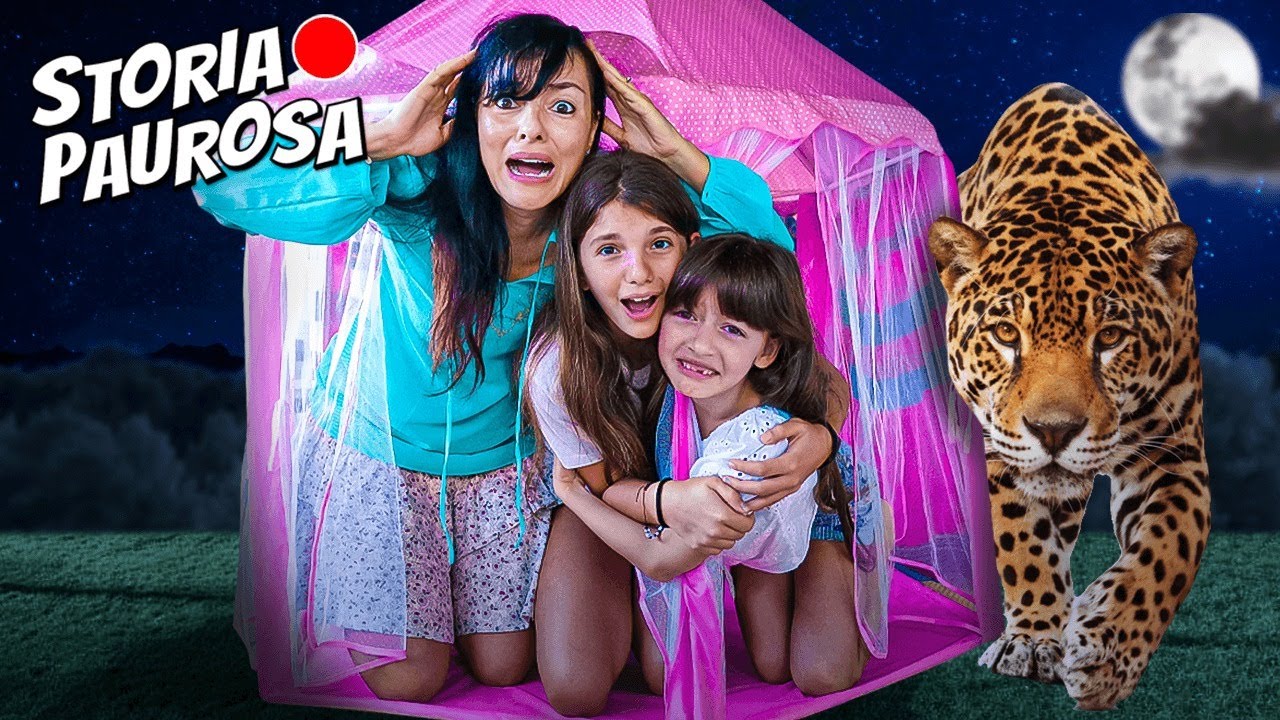24 ORE DI PAURA IN TENDA TUTTA LA NOTTE ALL'APERTO CHE PAURA! STORIA PAUROSA - SOFI E MONI con Sonia