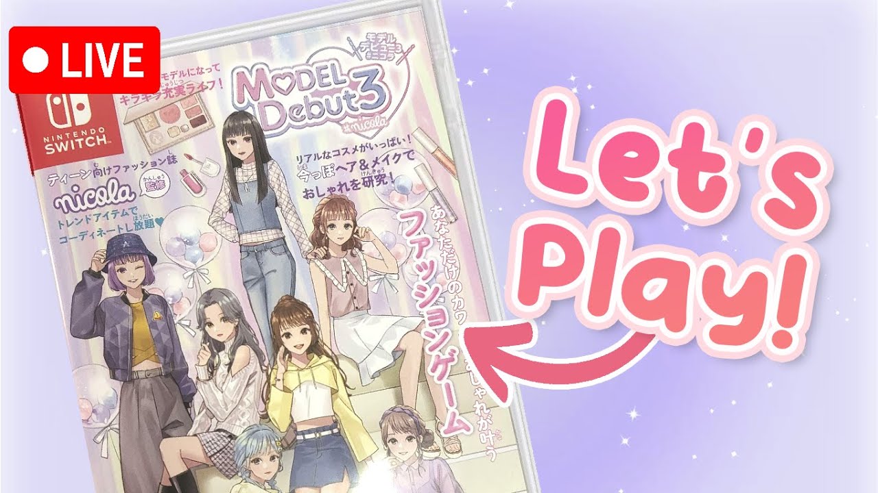 🔴Let's play more Model Debut 3 for Switch! 🎀