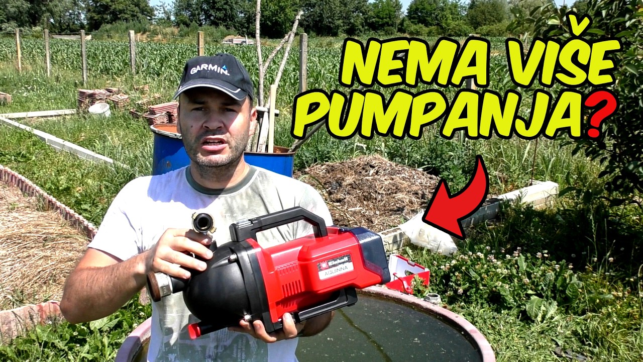 Einhell Power X-Change 18v Aku vrtna pumpa Aquinna - Montaža i test