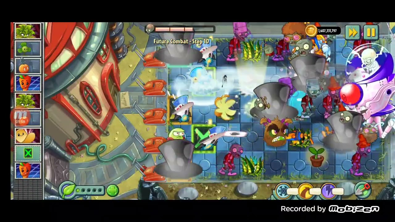 Plants Vs Zombies 2 Reflourished - Future Combat - Step 10 - Zombot Tomorrow-Tron Combat Battle!!