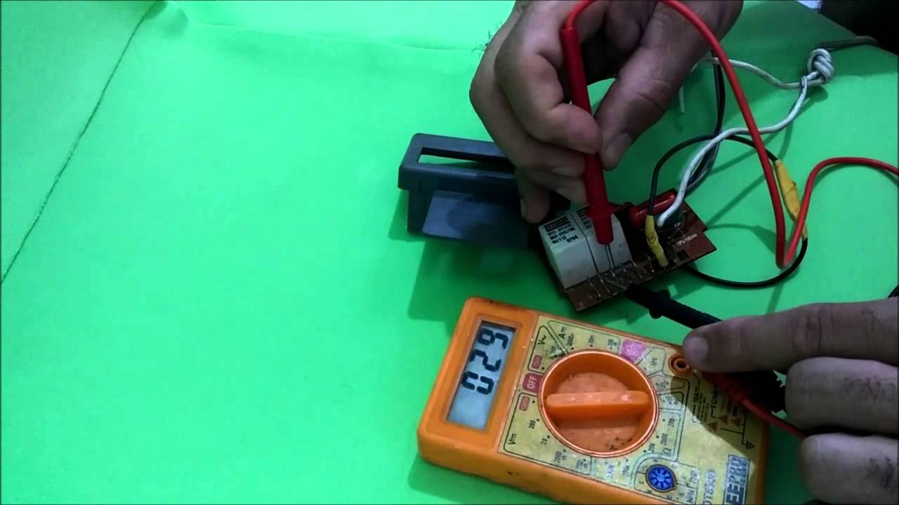 Teste do sensor da enxuta.