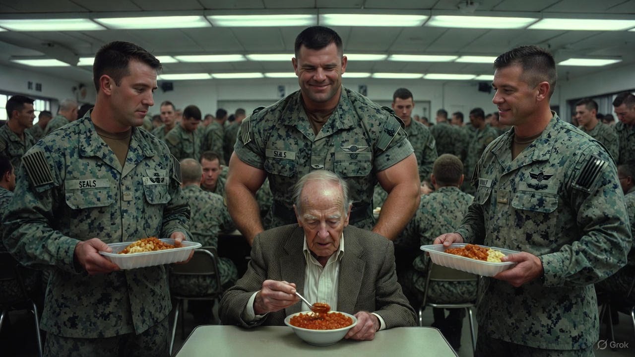 SEAL Jokingly Asked For the Old Veteran's Rank — Until His Reply Made the Entire Mess Hall Freeze