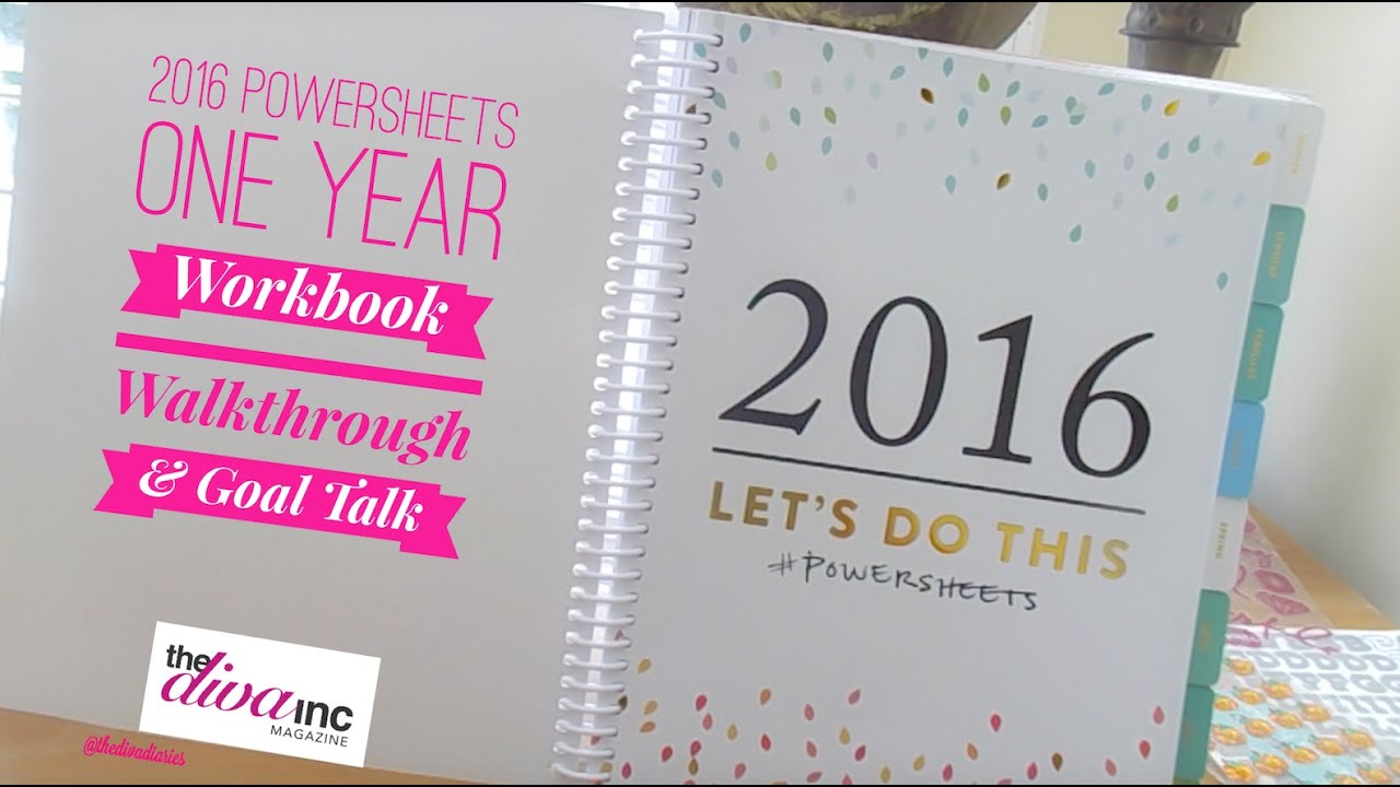 2016 Powersheets One Year Workbook Walkthrough & Goal Talk