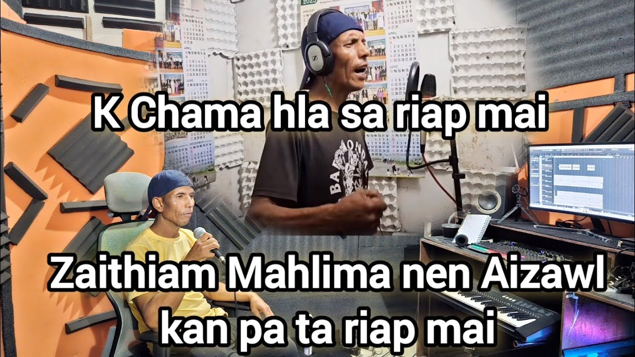 Zaithiam Mahlima nen hla record turin Aizawl kan kal ta rup mai le || K.Lalchamliana hla ngat a sa😳