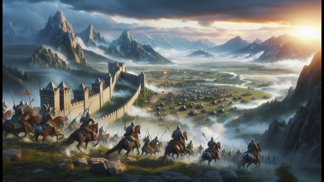 Age of Empires 4 - Multiplayer PVE  Battle with Hardest Ai at Mountain Pass (3v3)