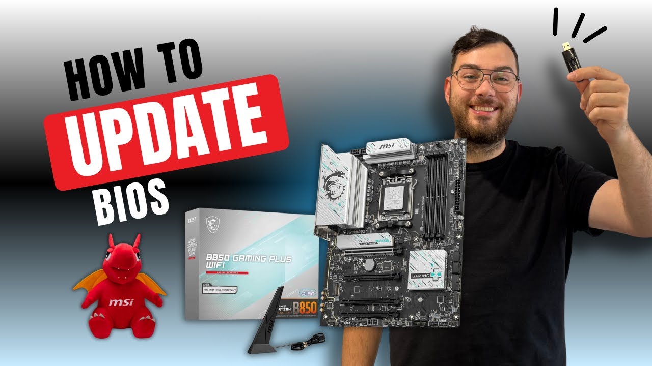 Обновление BIOS материнской платы MSI B850 GAMING PLUS WIFI (пошаговое руководство)