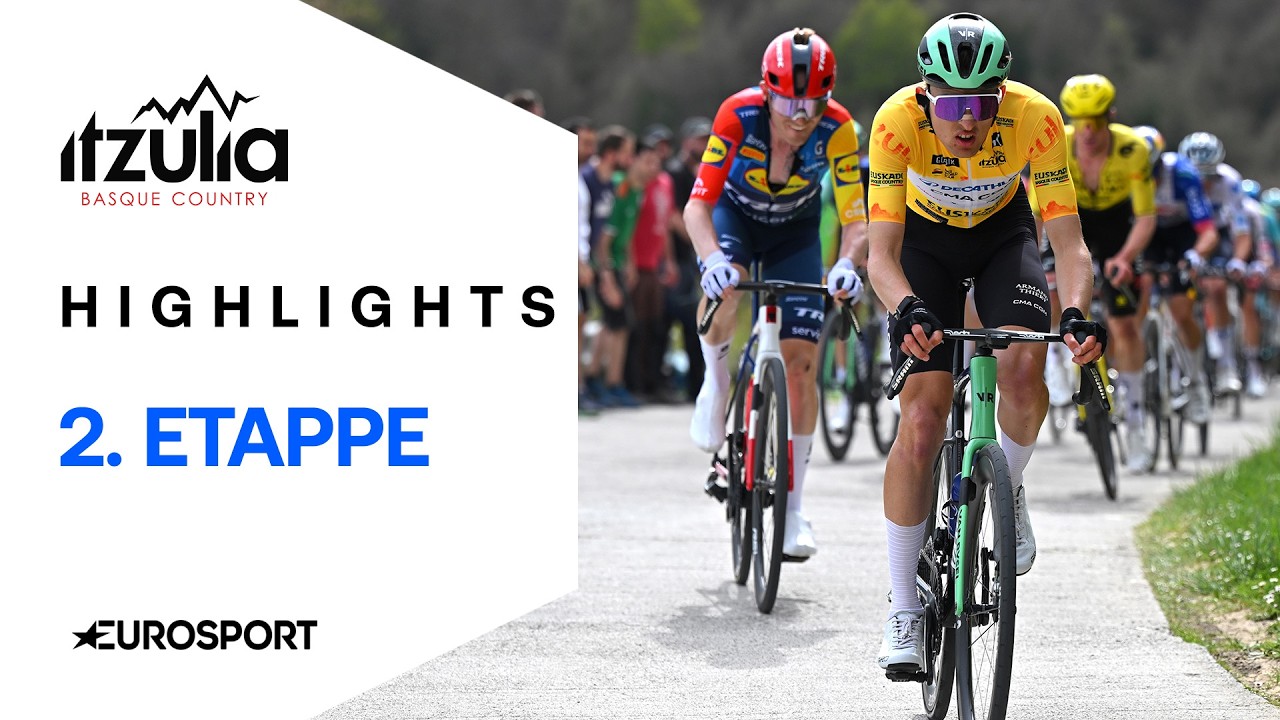 Stars bei erster Bergankunft gefordert | Highlights deutsch | 2. Etappe Baskenland-Rundfahrt 2026