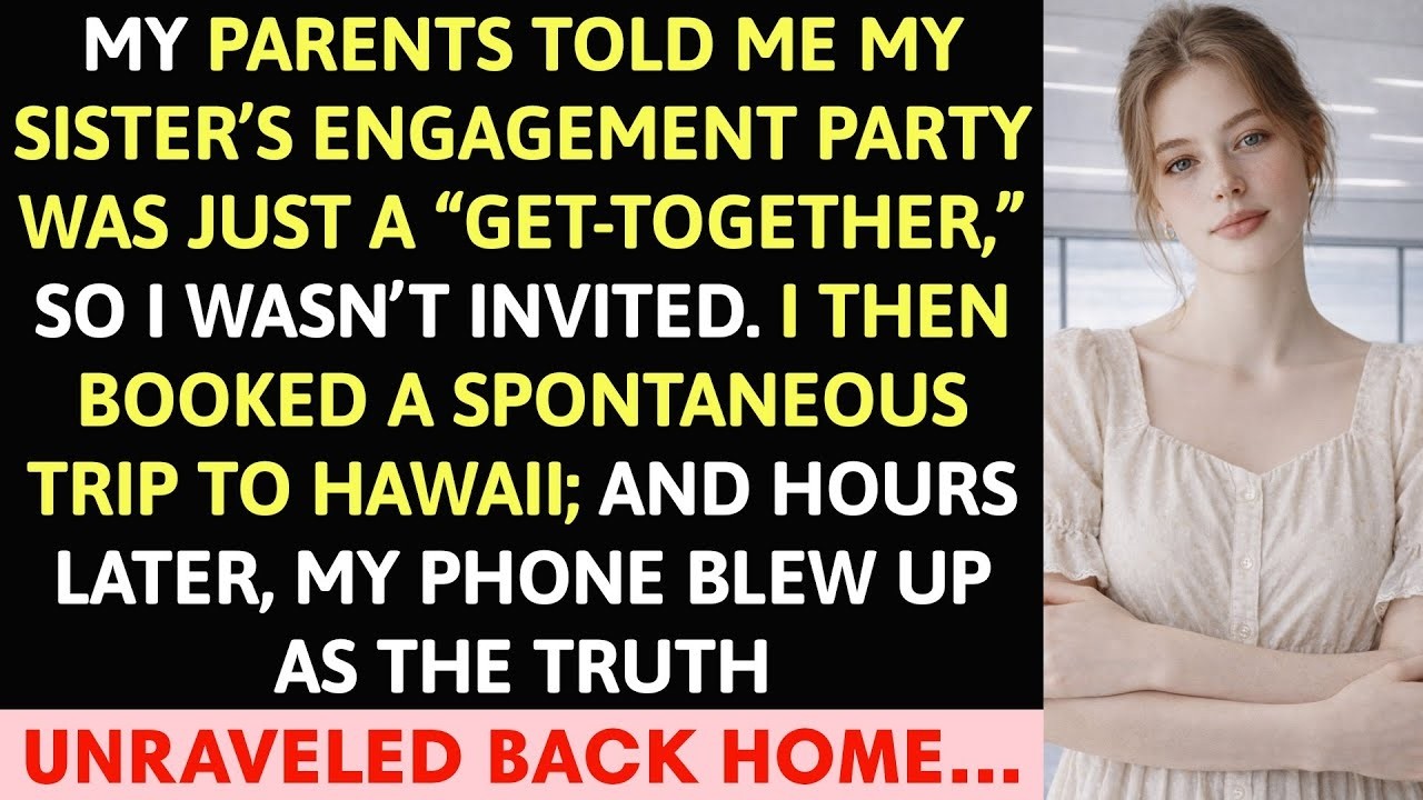 My Parents Told Me My Sister’s Engagement Party Was Just a “Get-Together”—So I Wasn’t Invited.