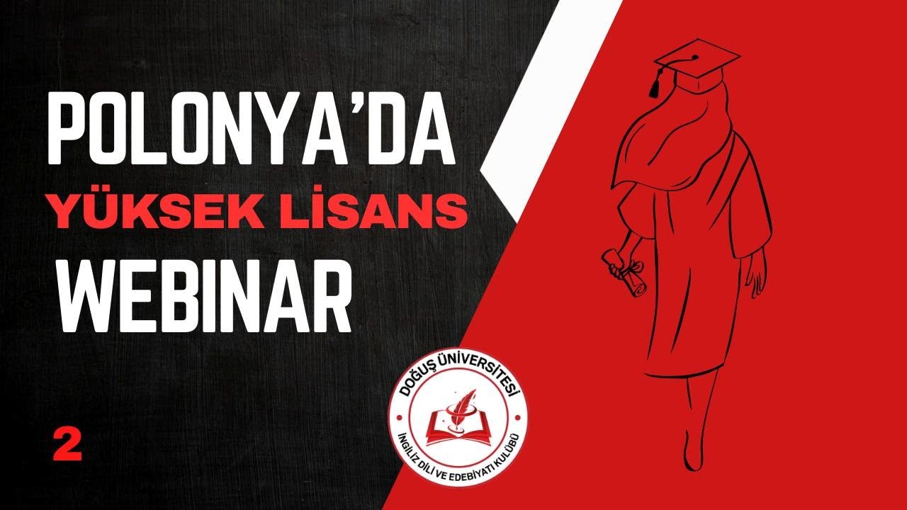 Polonya'da Yüksek Lisans Webinar - 2