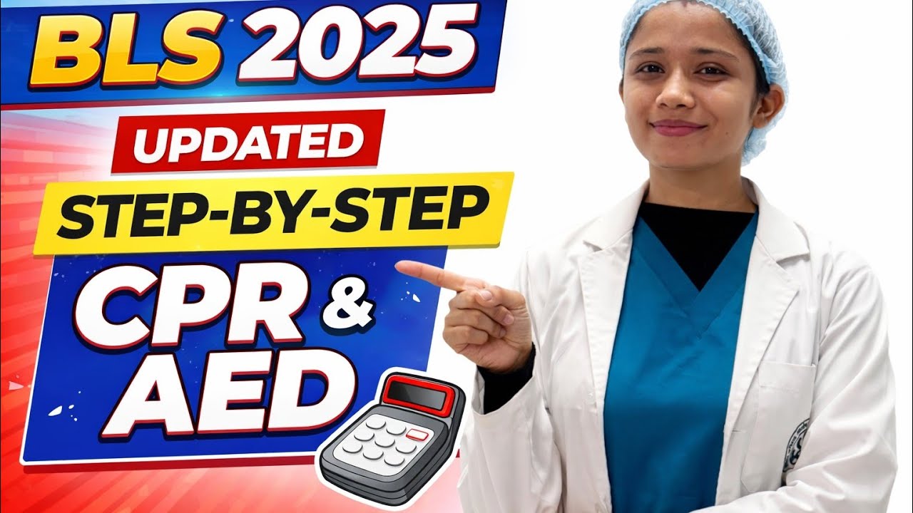 Basic Life Support (BLS) 2025 AHA Guidelines | Step-by-Step CPR & AED Explained #norcet 