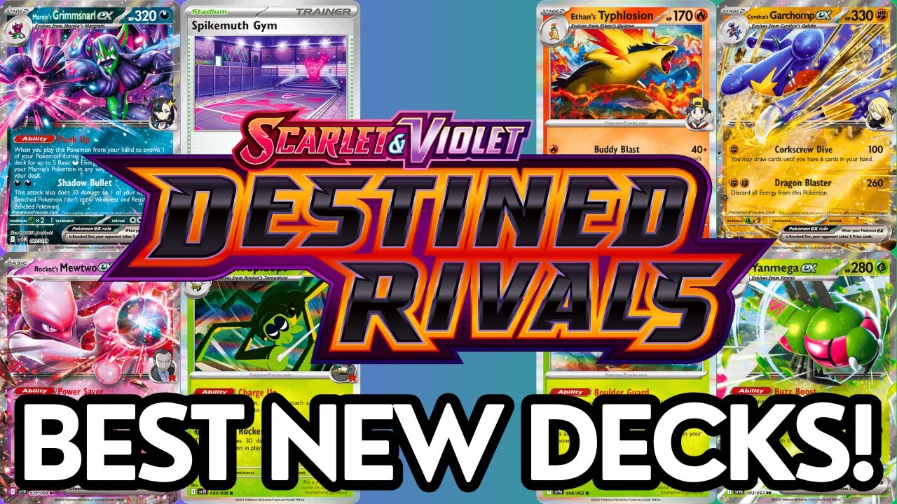 Top 6 New Destined Rivals Decks (w/ PTCGL Lists!)
