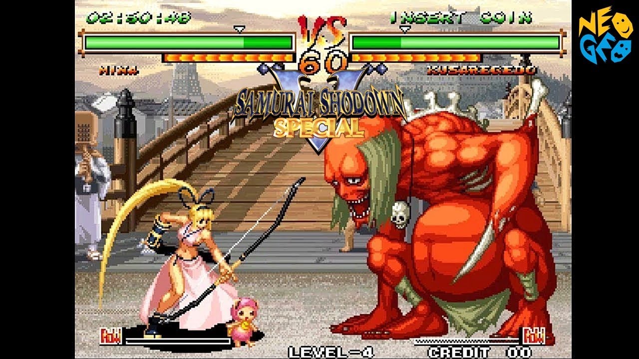 Samurai Shodown V Special - Mina Majikina - (1st boss) (1cc)