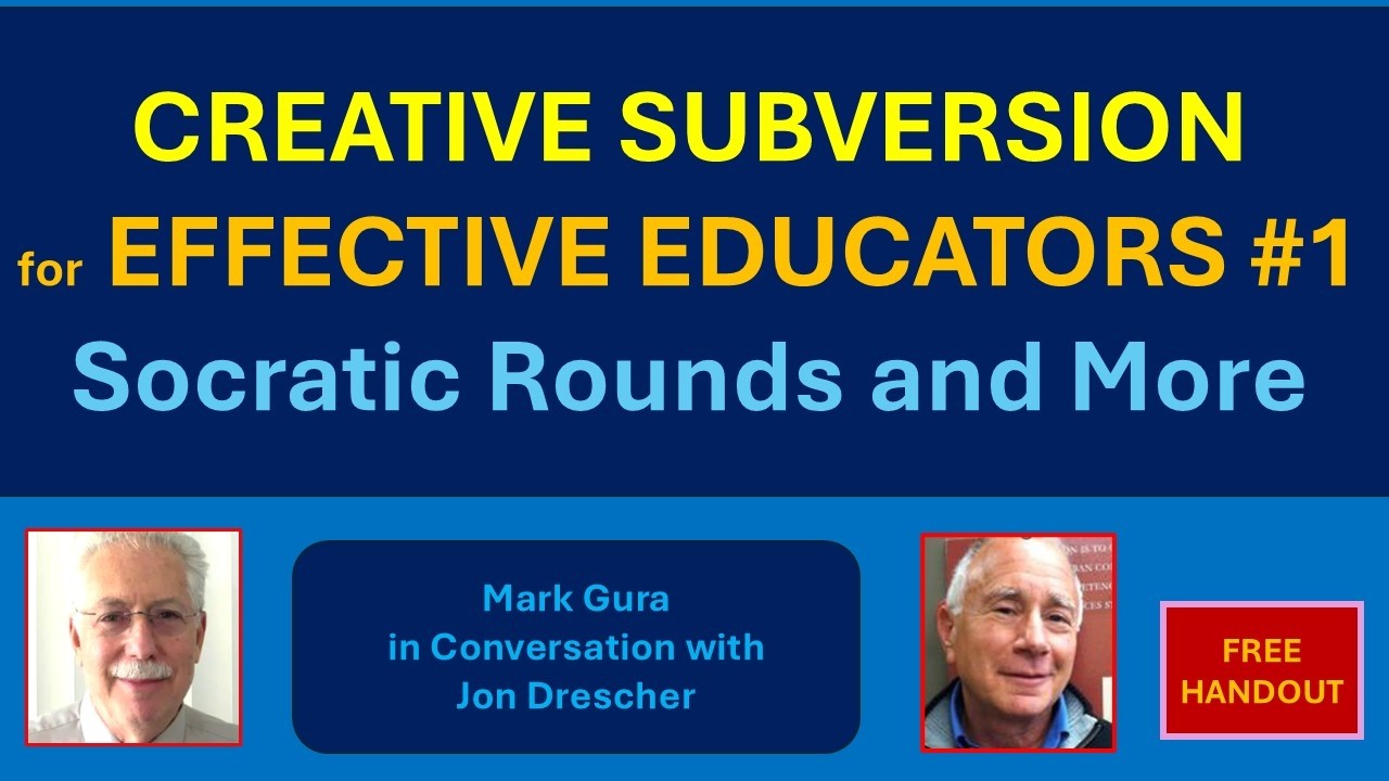 CREATIVE SUBVERSION for EFFECTIVE EDUCATORS...  Skirting compliance to best serve our students.