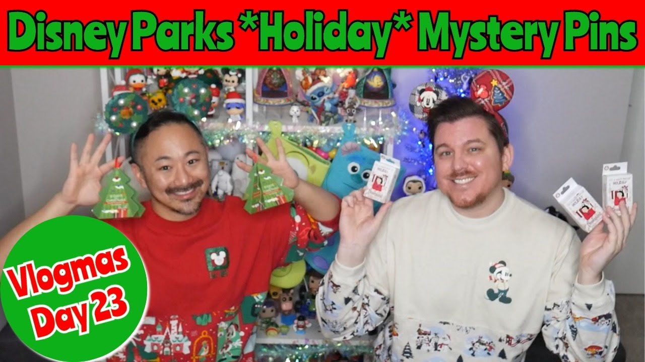 Disney Holiday Mystery Pin Unboxing | Vlogmas Day 23