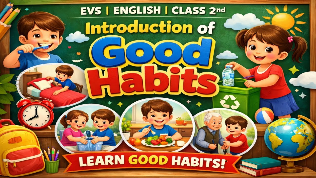 Introduction of Good Habits for kids | Educational | EVS | English | Class 2nd |