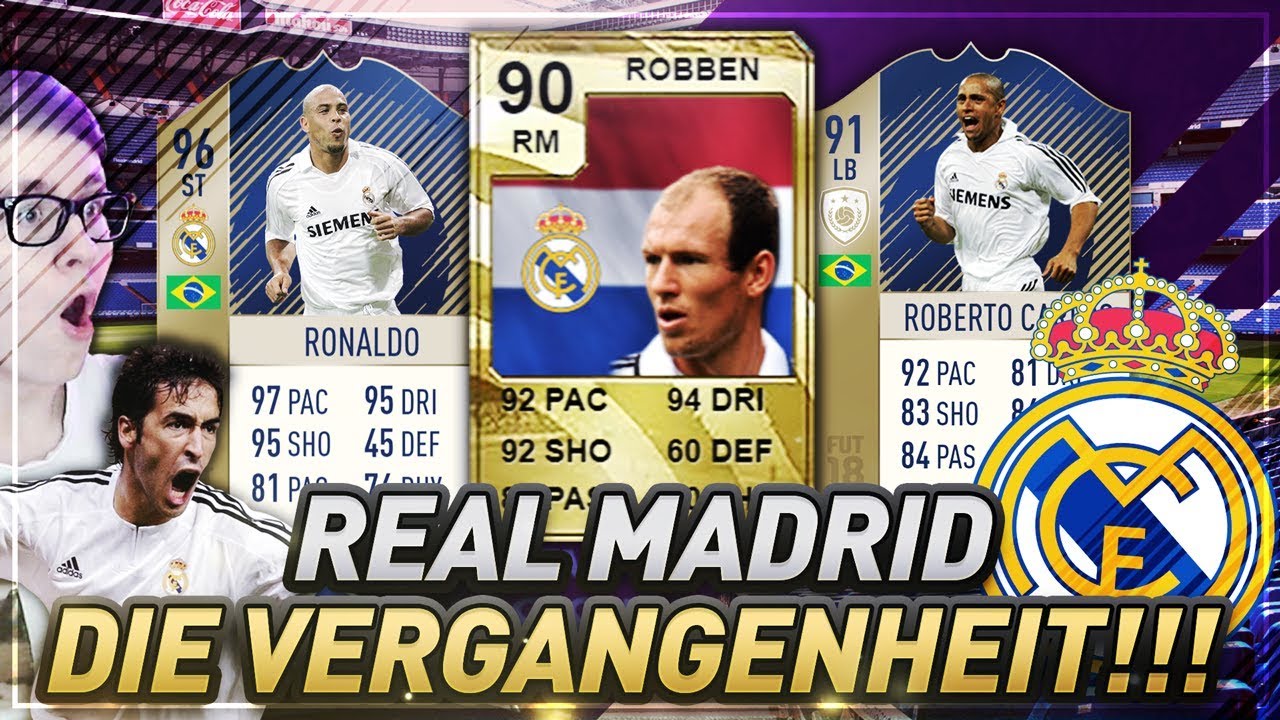 DIE VERGANGENHEIT von REAL MADRID!! ⛔️😱🔥 Fifa 18 legendäre SPIELER ft ICONS 🔥 Ultimate Team
