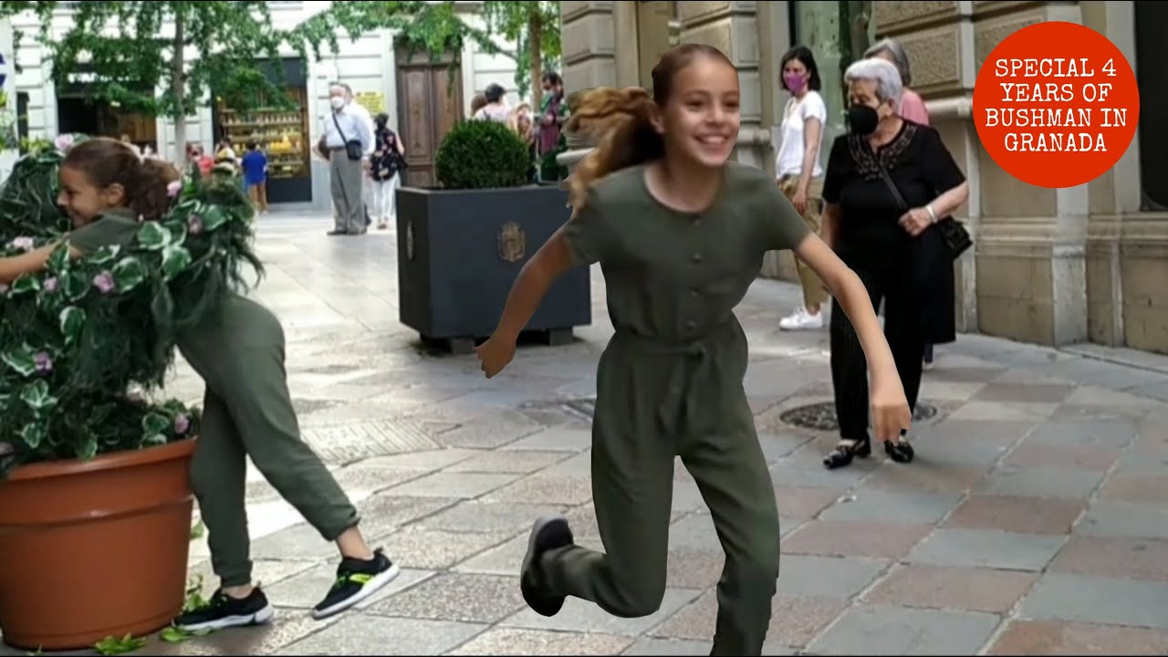 #Bushman_prank in Granada city Part 17. funniest reactions. great compilation