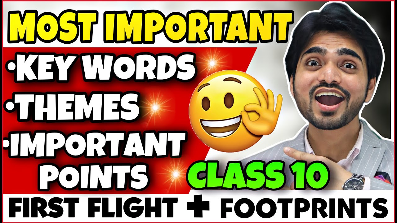 CLASS 10TH ENGLISH SUPER KEYWORDS | REMEMBER CHAPTERS LIKE PRO |FOOTPRINTS WITHOUT FEET/FIRST FLIGHT