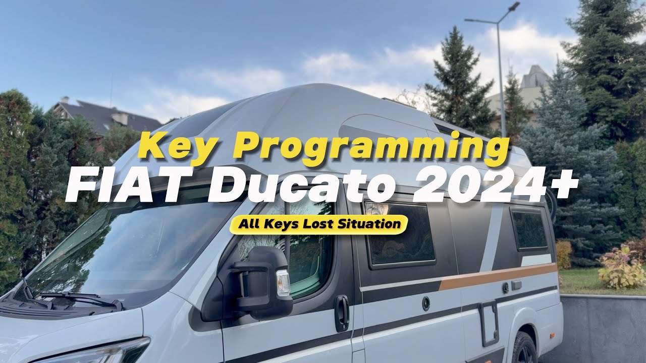 FIAT Ducato 2024+ Программирование всех утерянных ключей с помощью AVDI, DS Box, лицензии FN022