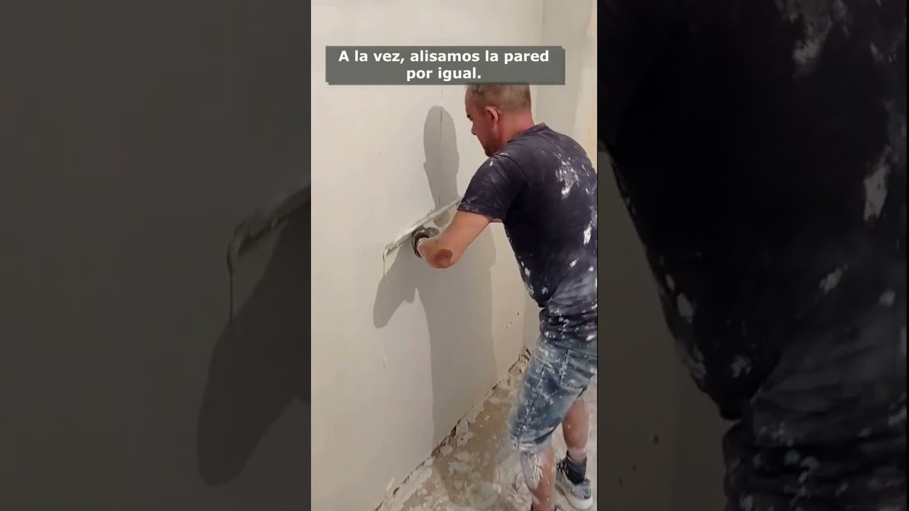 C&oacute;mo enjarrar, alisar, una pared con yeso o perliescayola.