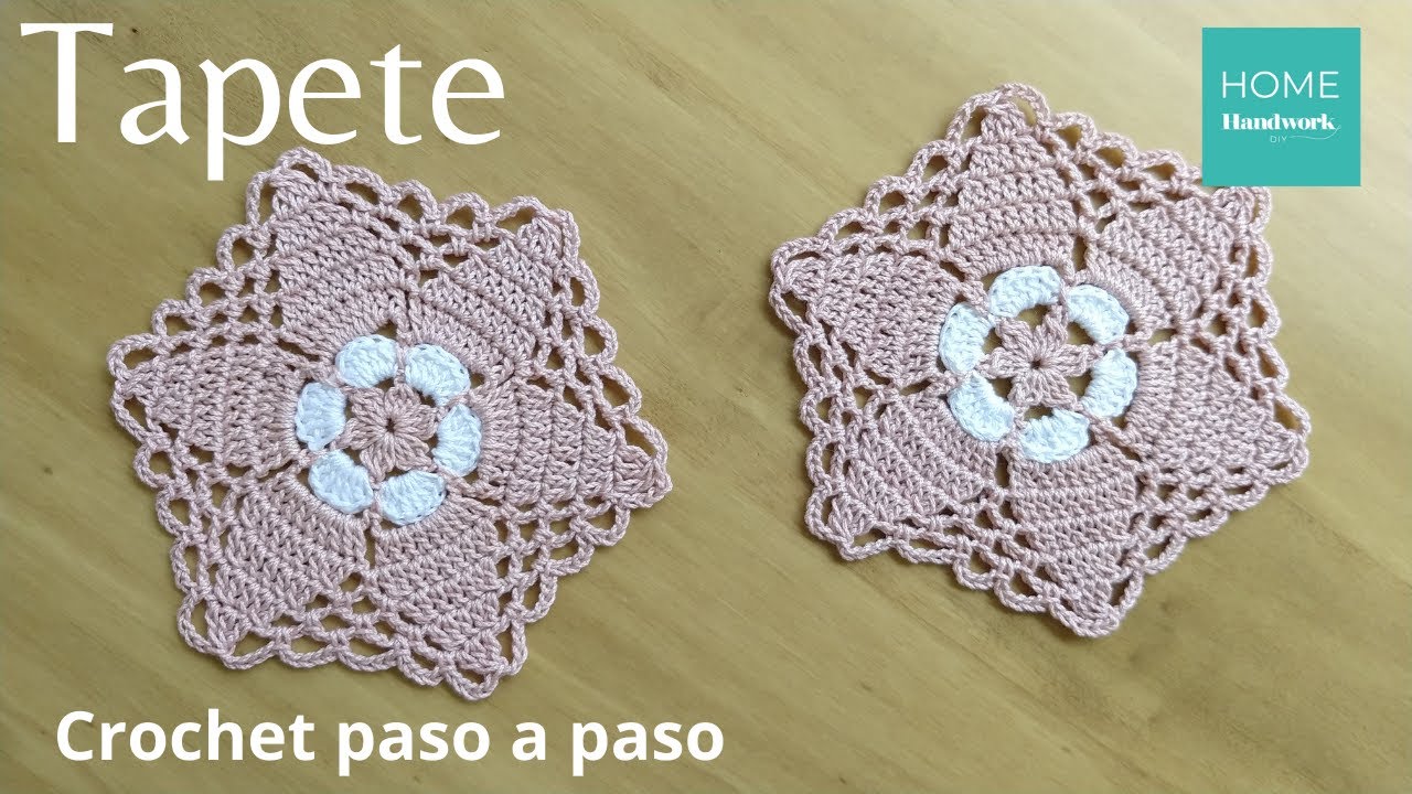 Cómo tejer un tapete a crochet o ganchillo super fácil