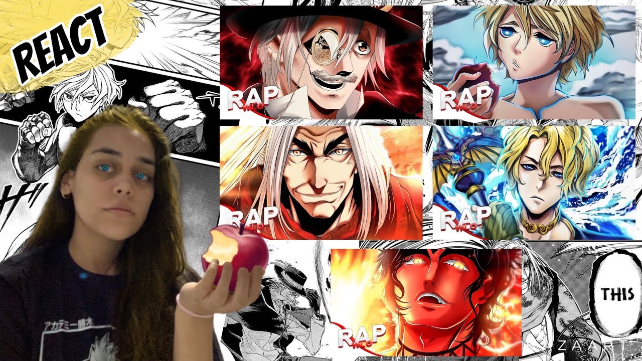 REACT | Rap do Adão | Rap do Poseidon | Rap do Jack | Rap do Shiva | Rap do Sasaki Kojiro | WLO