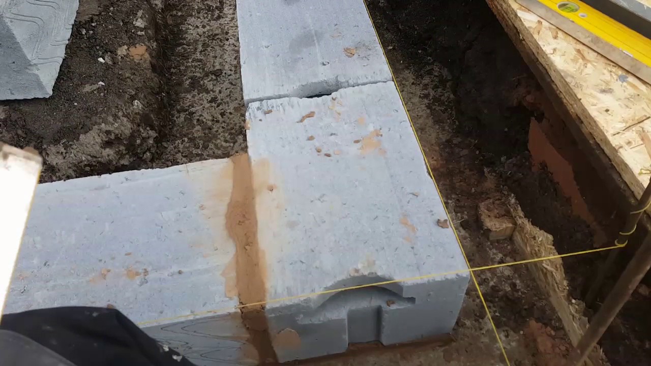 how to mark out  and square an extension brick wall.